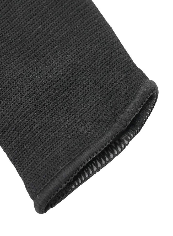 Luwint Kids Hand Wrap - Knitted Palm Sleeve Wrist Brace Hand Protection Support for 8-14 Years, 1 Pair Black - Image 3