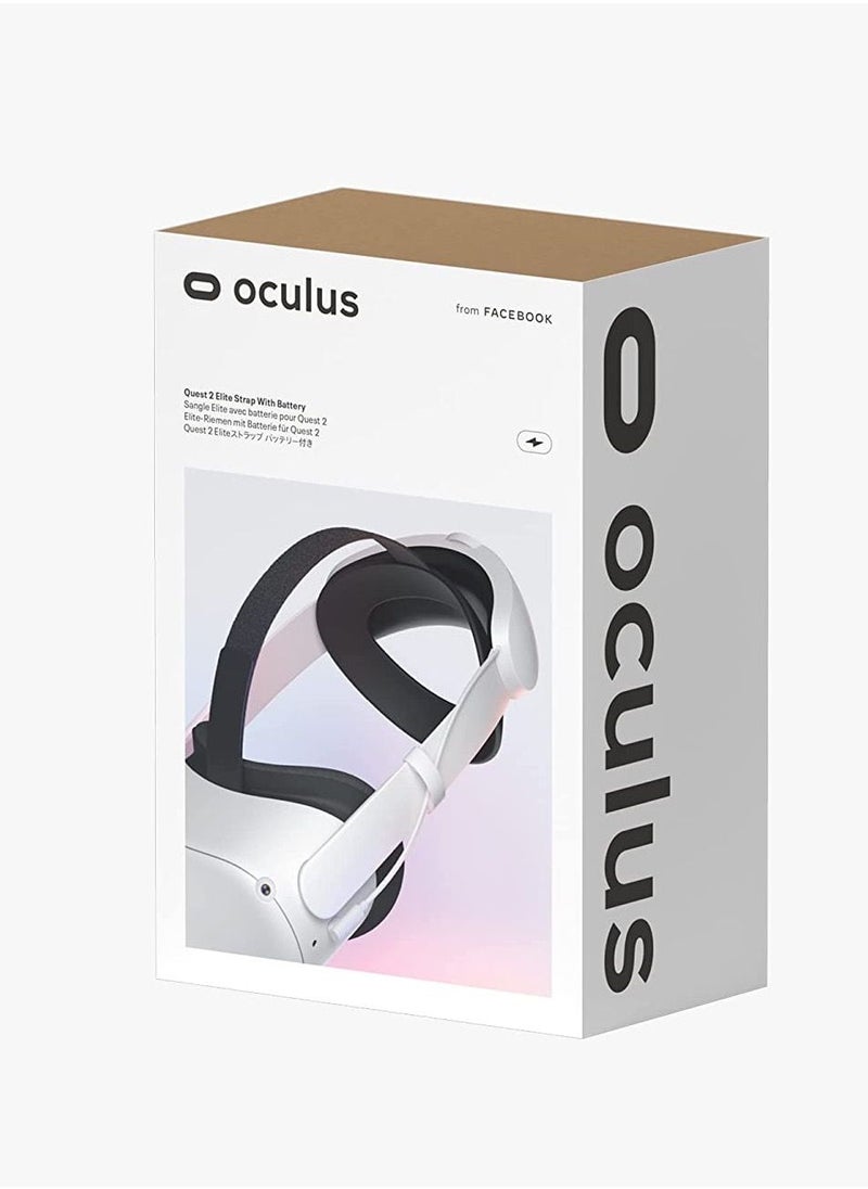 Oculus - Oculus Quest 2 Elite Strap with Battery for Enhanced Comfort and Playtime in VR - Image 1