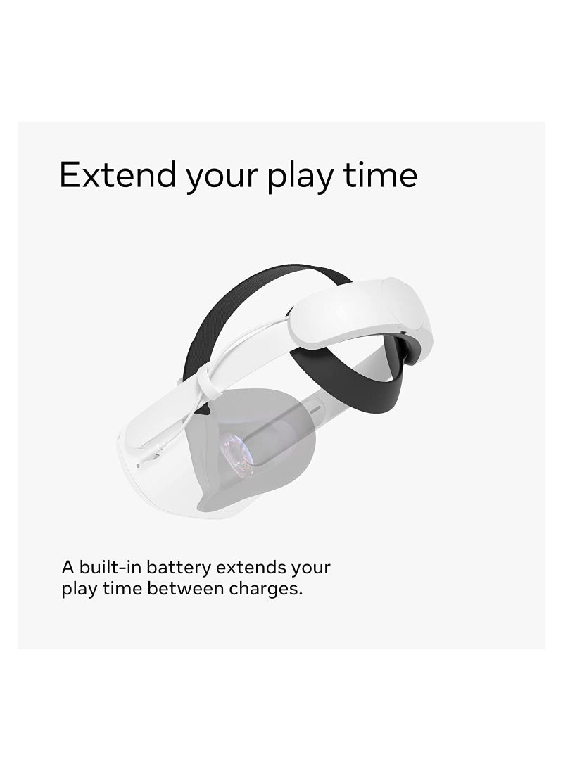 Oculus - Oculus Quest 2 Elite Strap with Battery for Enhanced Comfort and Playtime in VR - Image 1