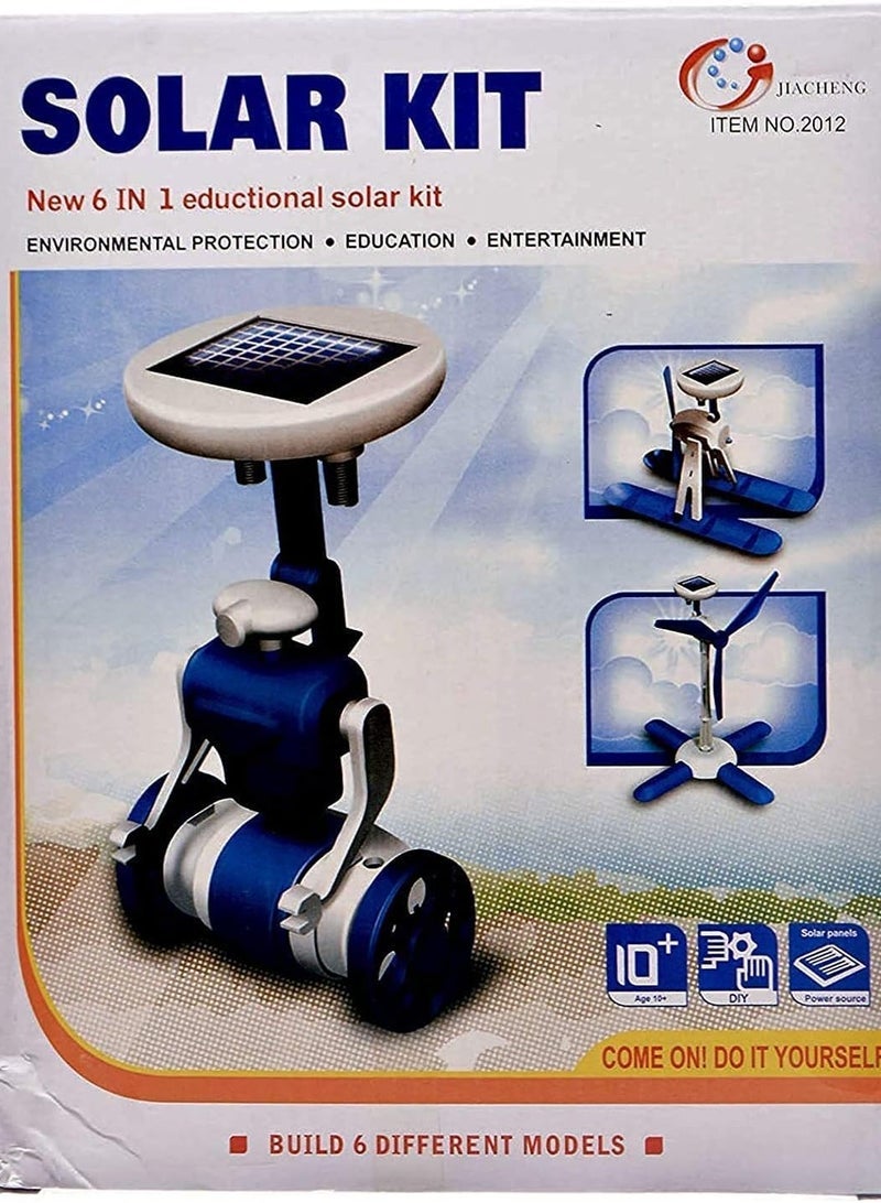 6 in 1 Solar Educational Kit – Creative DIY STEM Robot Toy for Kids | Eco-Friendly Learning Fun - Image 1