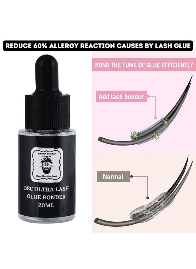 Ultra Lash Glue Bonder 20 Ml /Prevents Shock Polymerization/Reduce Lash Extension Glue Fumes