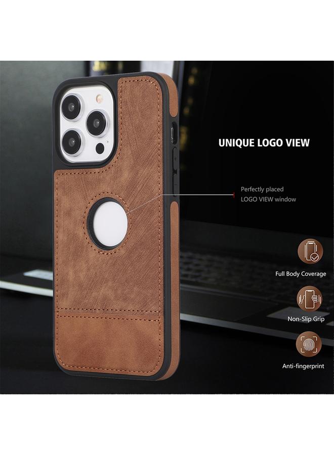 S-TOP Case For iPhone 14 Splicing Sewing Hollow Cutout PU Phone Case - Image 2