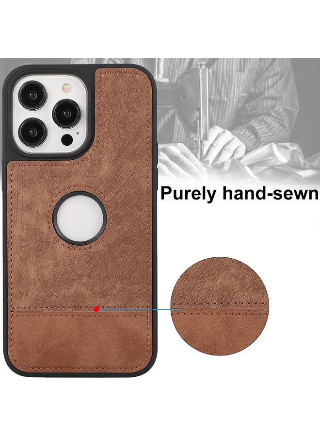 S-TOP Case For iPhone 14 Splicing Sewing Hollow Cutout PU Phone Case - Image 3