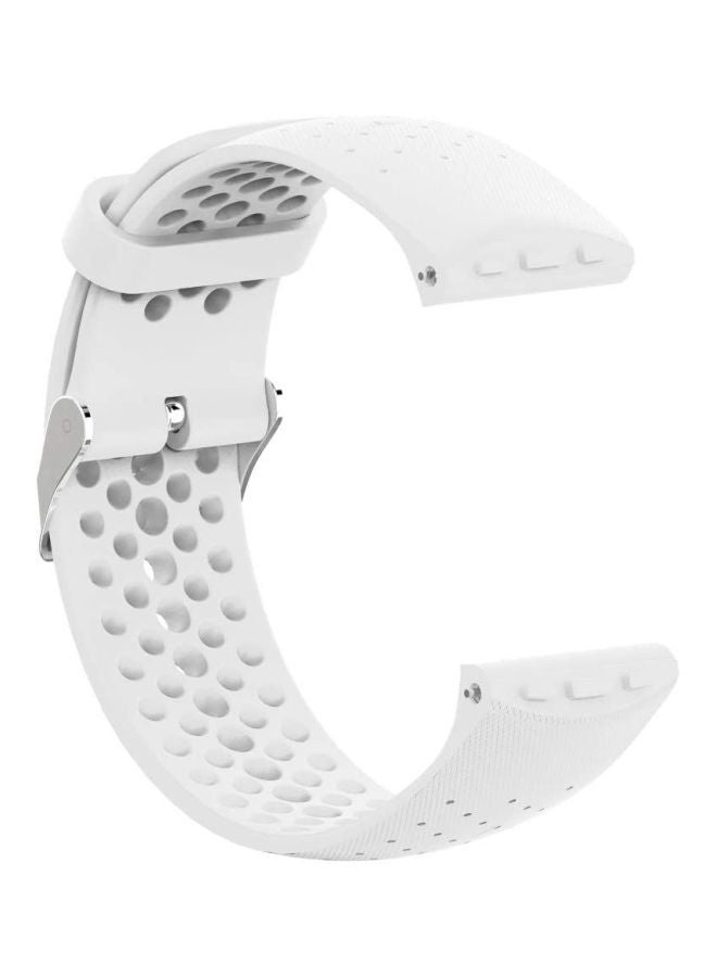 POLAR Vantage M Replacement Silicone Wrist Band White - Image 3