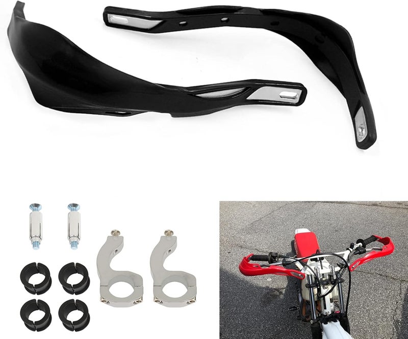 COBIKE Universal Motorcycles Handguards Handlebar Hand Brush Guards Handle Protector Windshield Crash Protector Replacement for Honda Motocross Yamaha Suzuki Kawasaki Dual Sport Dirt Bike ATV MX - Image 1