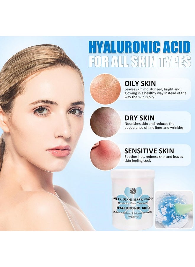 YMEYFAN - Jelly Mask For Facial Professional Hyalorunic Acid Face Mask Skincare For Hydrating Moisturizing Natural Peel Off Hydro Jelly Mask For Spa Esthetican 8.8 Oz Jelly Mask Powder With Tool - Image 1