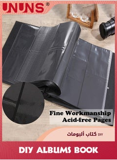 UNUNS Photo Albums,4x6 Inch 600 Photos Extra Large Capacity Family Wedding Picture Albums Photo Book,Horizontal And Vertical Photos Leather Cover Hand Made DIY Albums,Small Leaf Gold  - Image 3