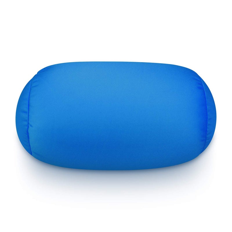 FABSKIY Squishy Microbead Neck Pillow, 7Inch x 12Inch Soft Travel Body Bed Pillow Bean Pillow for Kids Adult Chair Sleeping Car Seat, Fun Dormroom (Sky Blue) - Image 2