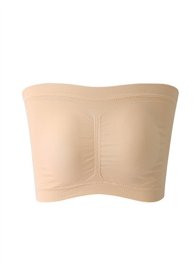 Loquat Seamless One Line Sports Bra Apricot Color  - Image 1