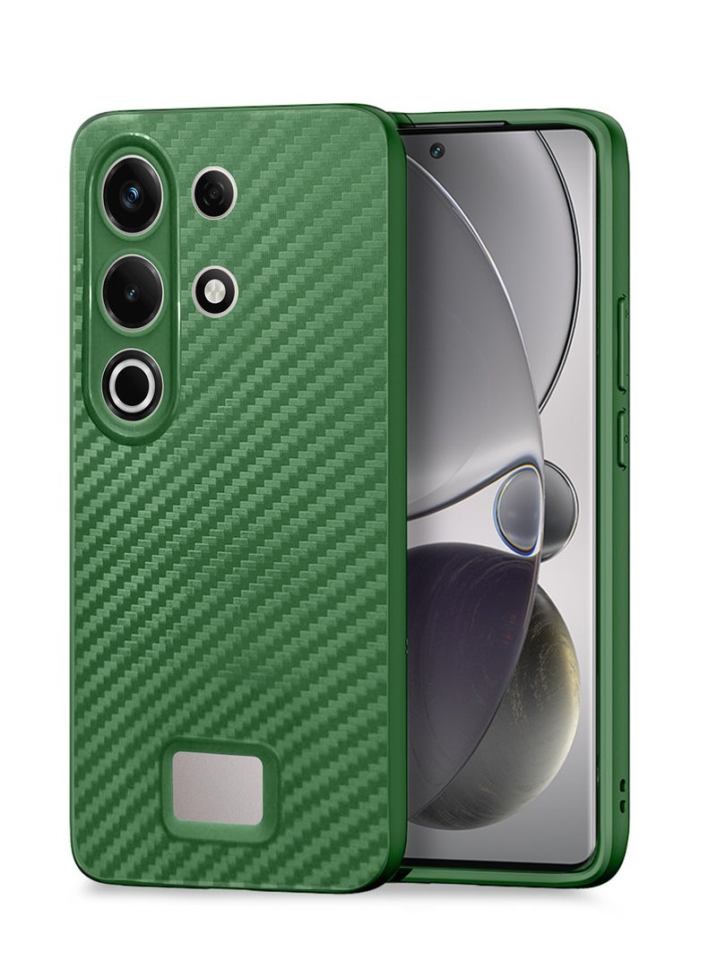 دبليو تيك ايتل S25 الترا 4 جي 2024 غطاء هيكل من ألياف الكربون السيليكون السائل (MCFPSN) - أخضر غامق - Image 1