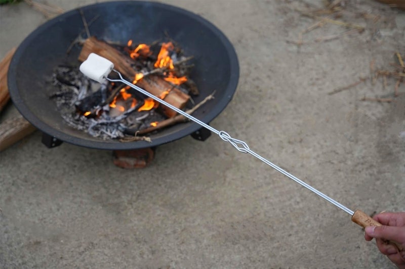 Begatter Smores Sticks, Marshmallow Sticks for Fire Pit, 30" Long Extendable Heavy Duty Roasting Sticks for Hot Dogs Vegetables S'mores over Campfire, 4 Pack - Image 5