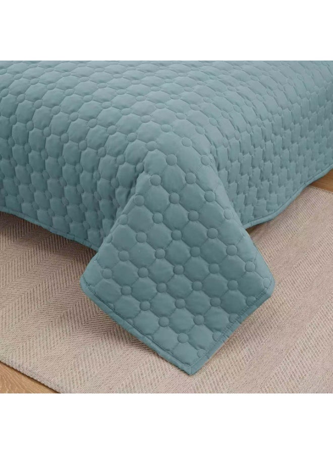 ShinyFlower Comforter Set Cotton Filling 4 Piece Set Quilt Single Size 220x160cm – Soft Microfiber Fabric - Image 4