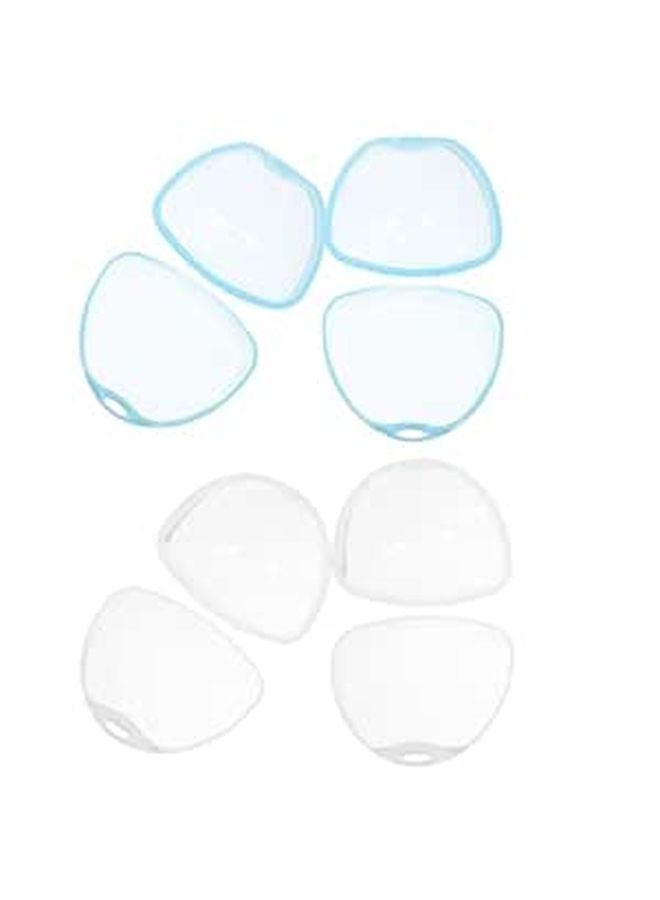 Blue Pp Portable Storage Case 4pcs Pacifier Holder Organizer for Travel Care