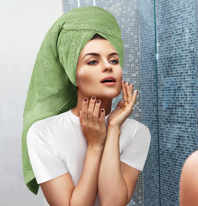 Utopia Towels 8-Piece Premium Towel Set, 2 Bath Towels, 2 Hand Towels, and 4 Wash Cloths, 600 GSM 100% Ring Spun Cotton Highly Absorbent Towels for Bathroom, Gym, Hotel, and Spa (Sage Green) - Image 4