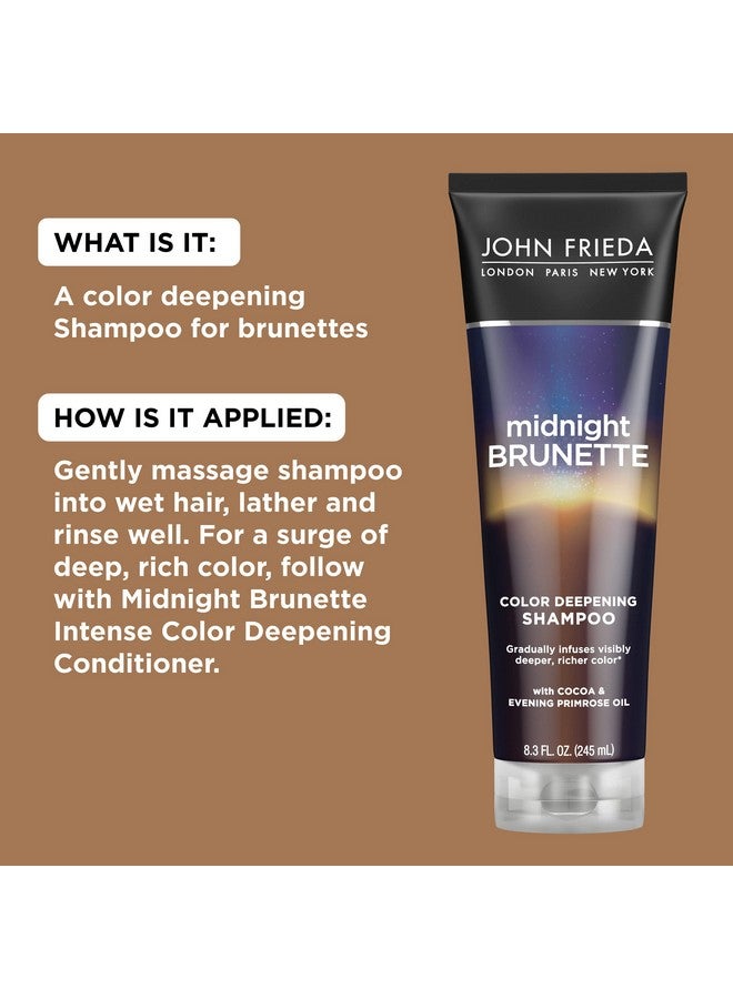جون فريدا شامبو جون فريدا لتعميق لون الشعر البني الداكن، 8.3 أونصة، مع زيت زهرة الربيع المسائية، غني بالكاكاو - Image 3