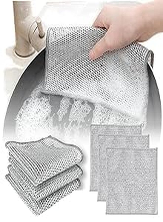 WILDSTICH Non-Scratch Wire Steel Scrubber for Sustainable Cleaning of Utensils | Dishes, Counters, Sinks and Wet and Dry Cleaning | Multipurpose Stainless-Steel Dish Wash Scrubber | (100, Single Layer) - Image 5