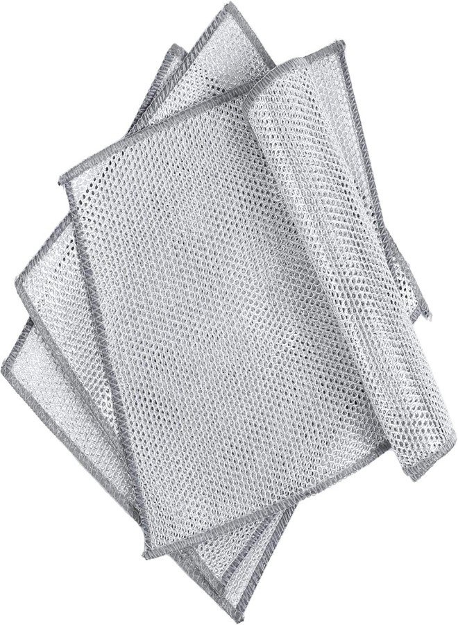 WILDSTICH Non-Scratch Wire Steel Scrubber for Sustainable Cleaning of Utensils | Dishes, Counters, Sinks and Wet and Dry Cleaning | Multipurpose Stainless-Steel Dish Wash Scrubber | (100, Single Layer) - Image 3