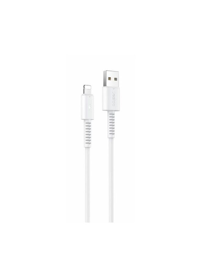 Yesido - Yesido Cable CA120 18W USB-Lightning 1m PVC 2A, WHITE - Image 1