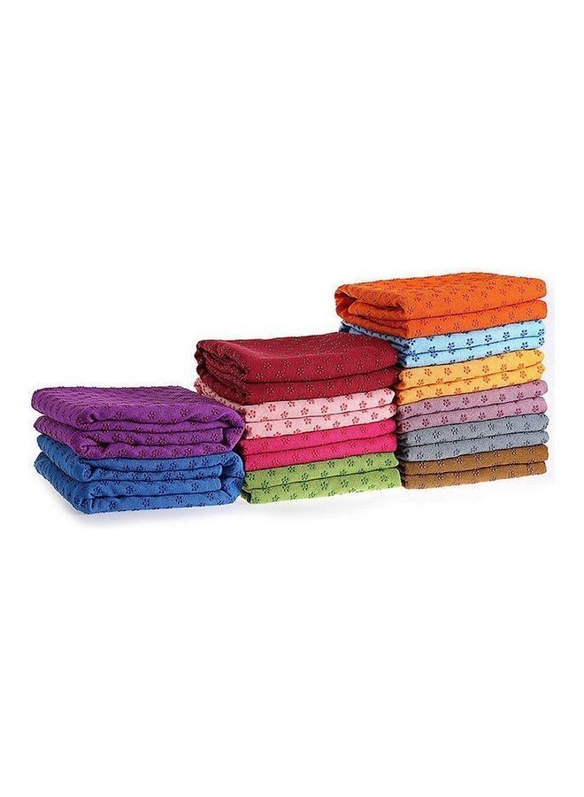 NIBEMINENT Non Slip Towel Fitness Yoga Blanket 27x20x5cm - Image 2