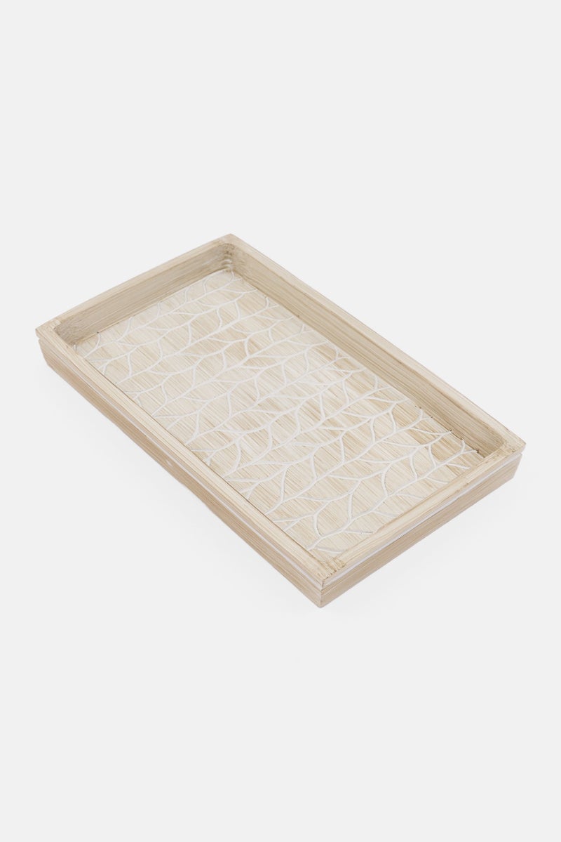 AMG Ceramic Textured Trays, Beige - Image 2