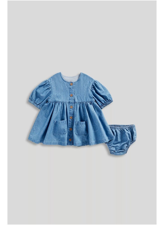 mothercare - Denim Dress and Knickers - Image 1