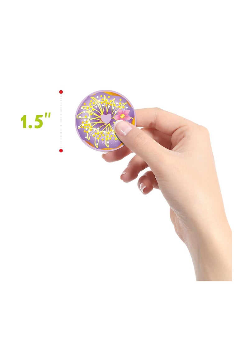 Excefore Donut Party Decoration Teacher Encouragement Motivational Sticker Reward Stickers for Book Notebook Planner Laptop Book - Image 5