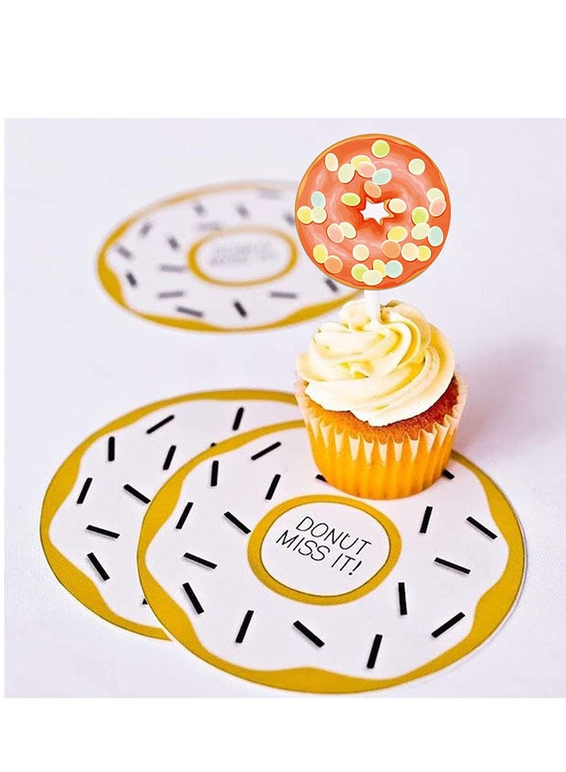 Excefore Donut Party Decoration Teacher Encouragement Motivational Sticker Reward Stickers for Book Notebook Planner Laptop Book - Image 4