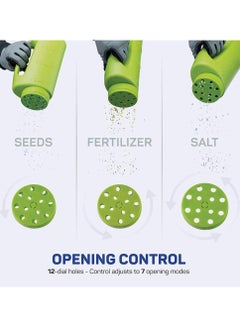 Excefore 2L Hand Held Spreader,Salt Spreader Plastic Garden Container With Scoop,Adjustable Opening Sizes,Seed Spreader Bottle for Seed, Fertiliser, Salt to Deice or Any Size Granule Complete  - Image 4