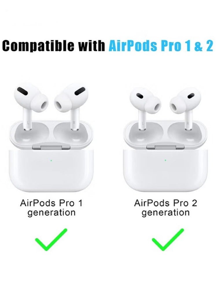3 Pairs Replacement Ear Buds For Air Pods Pro - Ear Tips for Air pods Pro 2 Ear Tips Buds - Small Medium Large 3 Size Silicone Rubber Eartip Earbuds Gel Cover Accessories（White）  - Image 5