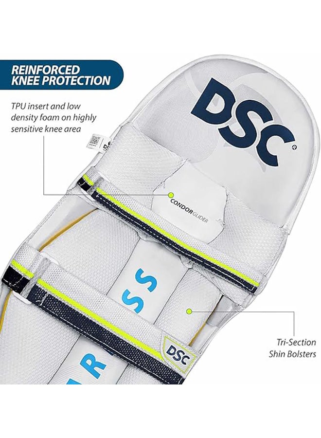 DSC Condor Glider Leather Cricket Batting Legguard  - Image 4