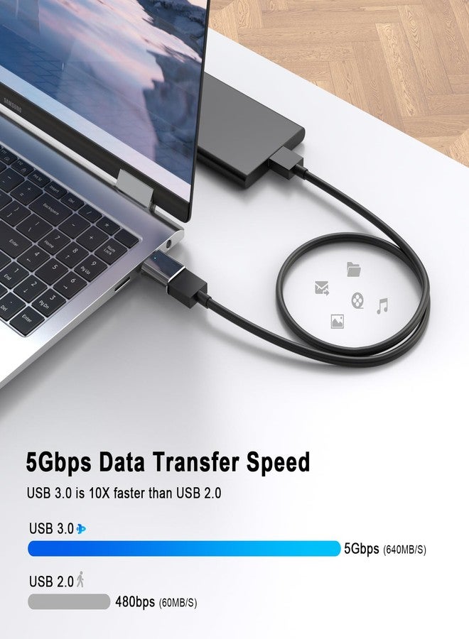 esbeecables [MFi Certified] USB C Male to USB3.0 Female OTG Adapter, Portable Type C to USB Camera Adapter OTG Data Sync Connector for iPhone 15/15 Plus/15 Pro/15 Pro Max, iPad Proi, Galaxy S23/S22, Black - Image 2