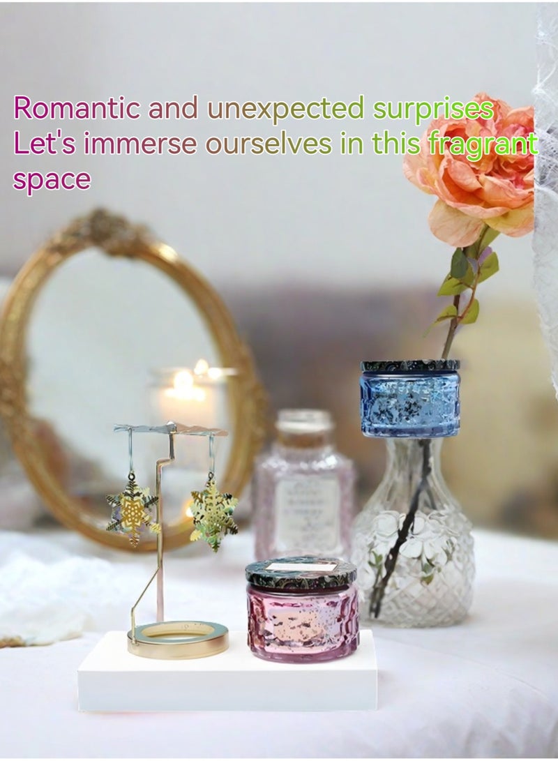 شمعة العودة والأجاروود العطرية (شمعة العلاج العطري) مع صندوق هدية حامل الشمعة - Image 4
