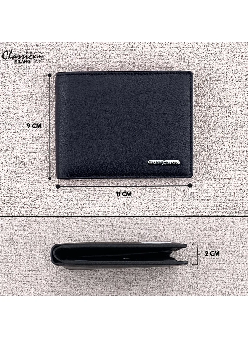 Classic Milano Black (CNH-3) Classic Milano Genuine Leather Wallet for Men – Slim Bifold Men’s Wallet with RFID Blocking, Multiple Card Slots – Stylish Mens Purse Wallets Gift for Husband, Father for Men | Best Price UAE