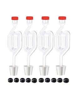 Muyixin Twin Bubble Airlock S With Stopper Grommets for Homebrew Carboy Stopper Fermenter Fermentation Seal Valve  - Image 1