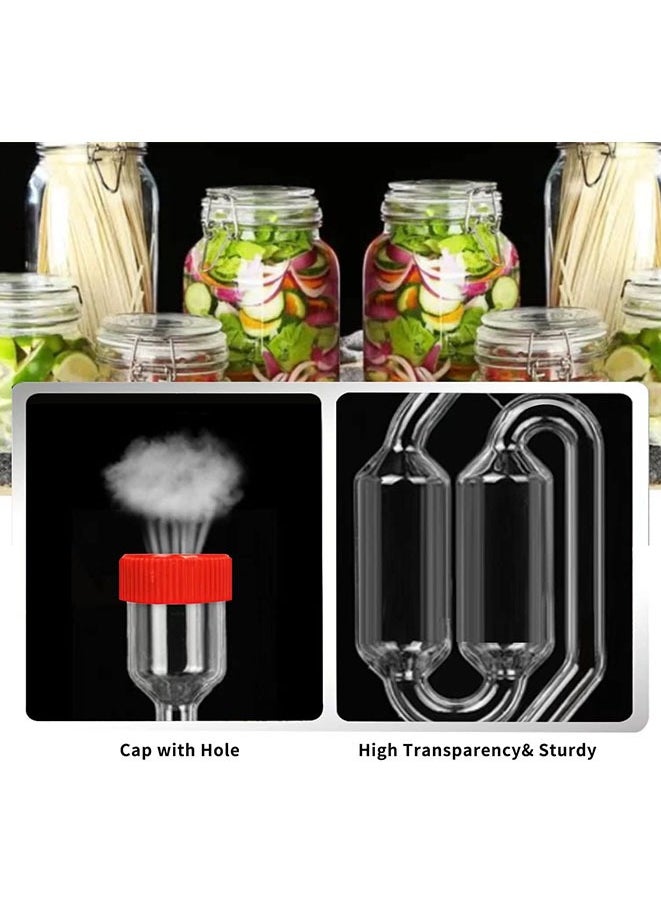 Muyixin Twin Bubble Airlock S With Stopper Grommets for Homebrew Carboy Stopper Fermenter Fermentation Seal Valve  - Image 5