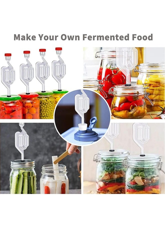Muyixin - Twin Bubble Airlock S With Stopper Grommets for Homebrew Carboy Stopper Fermenter Fermentation Seal Valve - Image 1