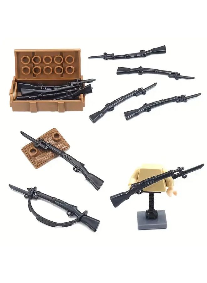10Pcs Black Building Blocks For Action Figure Weapons And Toy Accessories - Image 3