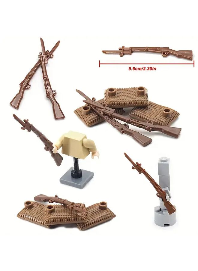 10Pcs Black Building Blocks For Action Figure Weapons And Toy Accessories - Image 1