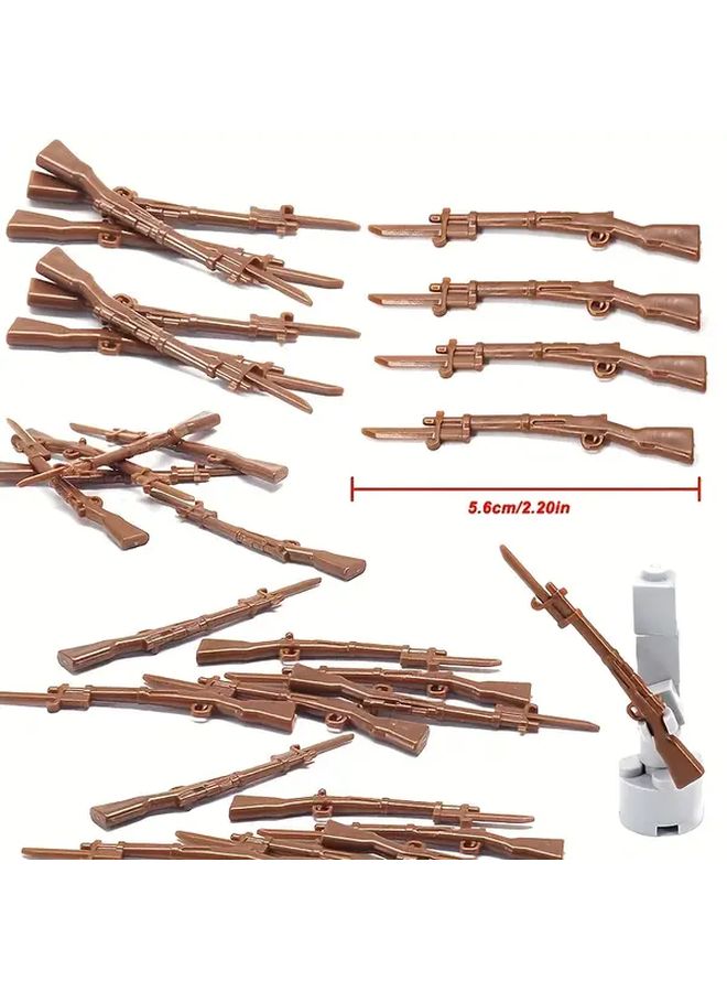 10Pcs Black Building Blocks For Action Figure Weapons And Toy Accessories - Image 2