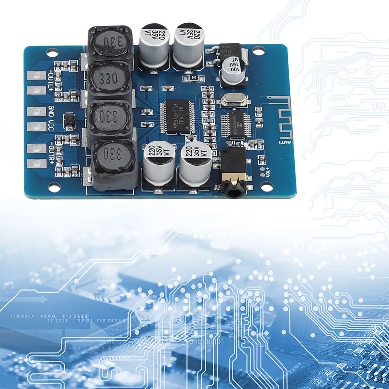 XH-M314 Ultra Clear Digital Power Amplifier Board TPA3118 2X45W Bluetooth Car Home Theater Stereo - Image 1