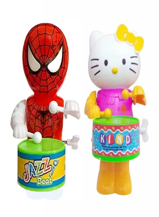 PRIMEFAIR Key Operated Cartoon Character Drummer with Dancing Action Drum Musical Sound Toys Best Birthday Gifts for Kid's - Image 1