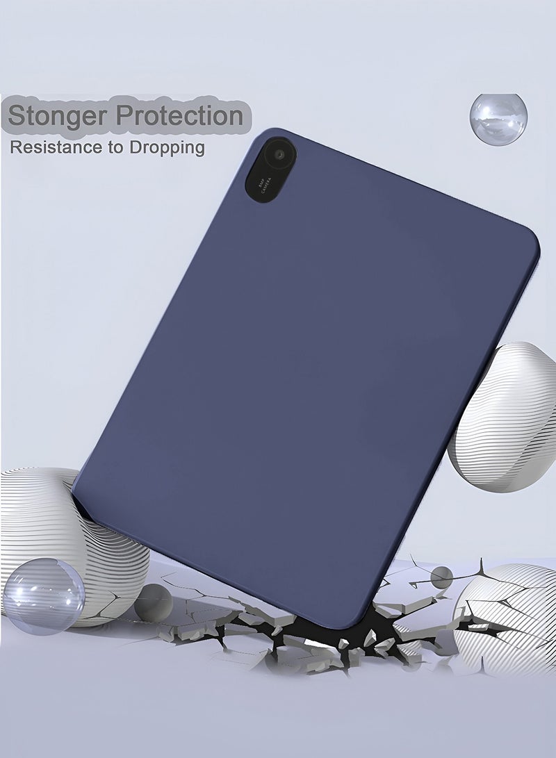 Wtech Huawei MatePad SE 11 2024 (11 inches) Premium Soft Liquid Silicone Case Cover (MCRPSN) - Storm Blue - Image 2