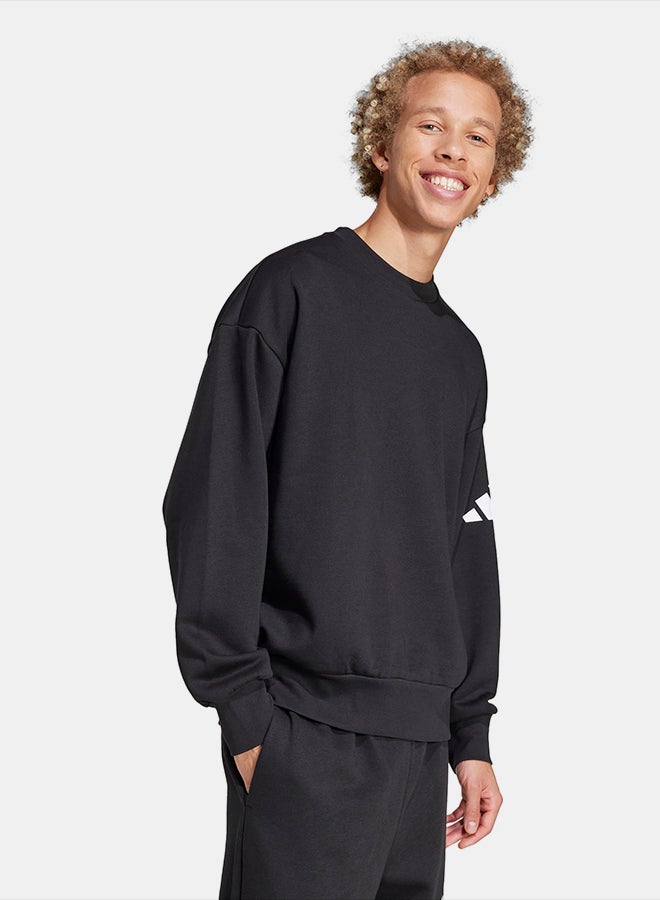 Adidas Essentials Loose Fit 3 Bar Logo Sweatshirt - Image 3