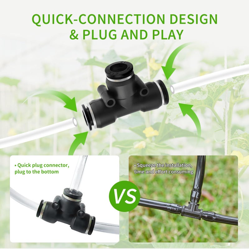 DAOTAILI Automatic Watering System for Potted Plants | Indoor Plant Waterer with Programmable Timer, Dual Self-Priming Pumps, Drip Irrigation Kit for Up to 20 Plants - Image 5