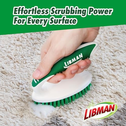 Libman طقم فرشاة تنظيف ليبمان - ثلاث فرش متينة مختلفة للجص، البلاط، الحمام، المطبخ. سهلة الاستخدام، ألياف قوية للتخلص من الفوضى الصعبة - عائلية مصنوعة في الولايات المتحدة الأمريكية، للجنسين، رقم 2406 - Image 2