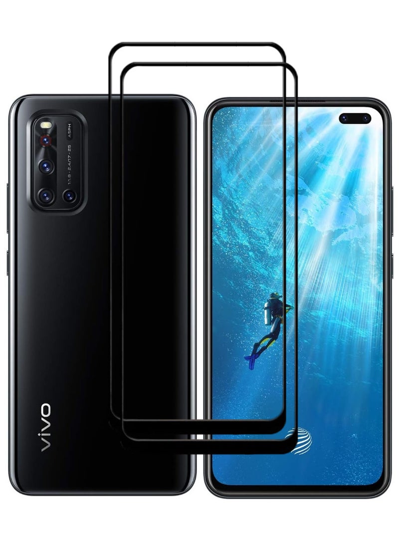 ACLIX 2 Pieces Antistatic ESD Dustproof Premium Quality High Definition Tempered Glass Screen Protector Designed For vivo V19 - Image 1
