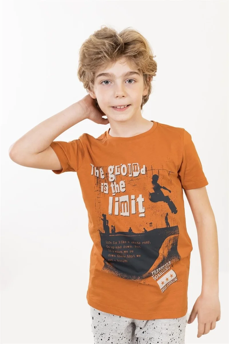 BRZ Collection Printed Boy Short Sleeve T-Shirt