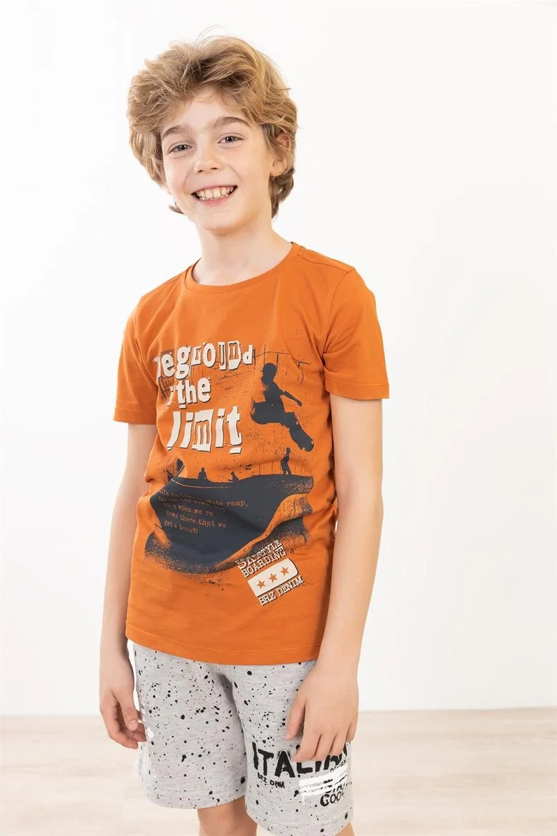 BRZ Collection Printed Boy Short Sleeve T-Shirt