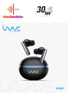 Wave True Wireless Headset Wave Sky10 With ANC and ENC With Touch Control - Black  - Image 1