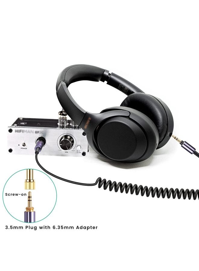 Suitable For Sony Earphone Cable WH-1000XM3 XM2 XM4/H900N H800 Spring Audio Wire-Colour:Black-Length:1.5m  - Image 3